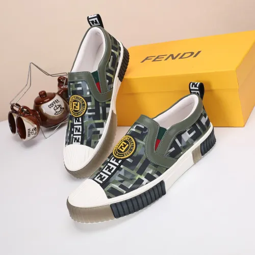 Wholesale Fendi Casual Shoes For Men #1471185 $72.00 USD, Wholesale Quality Replica Fendi Casual Shoes