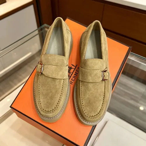 Replica Hermes Leather Shoes For Men #1471311 $150.00 USD for Wholesale