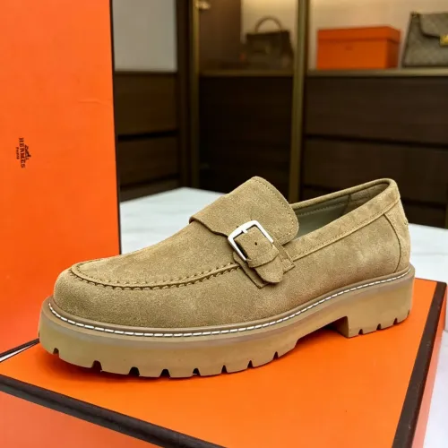 Replica Hermes Leather Shoes For Men #1471311 $150.00 USD for Wholesale