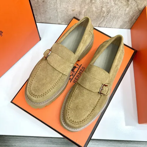 Replica Hermes Leather Shoes For Men #1471311 $150.00 USD for Wholesale