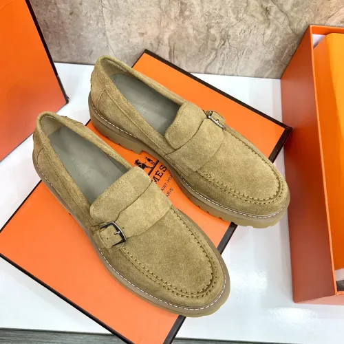 Replica Hermes Leather Shoes For Men #1471311 $150.00 USD for Wholesale