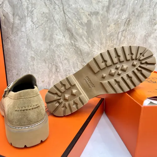Replica Hermes Leather Shoes For Men #1471311 $150.00 USD for Wholesale