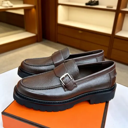 Wholesale Hermes Leather Shoes For Men #1471312 $150.00 USD, Wholesale Quality Replica Hermes Leather Shoes