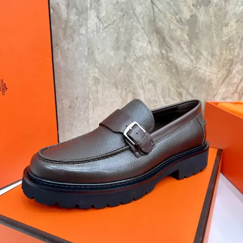 Replica Hermes Leather Shoes For Men #1471312 $150.00 USD for Wholesale
