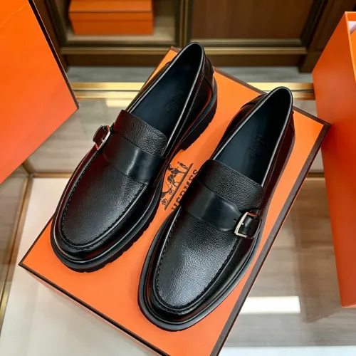 Replica Hermes Leather Shoes For Men #1471313 $150.00 USD for Wholesale