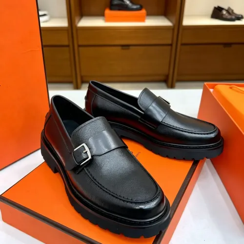 Replica Hermes Leather Shoes For Men #1471313 $150.00 USD for Wholesale