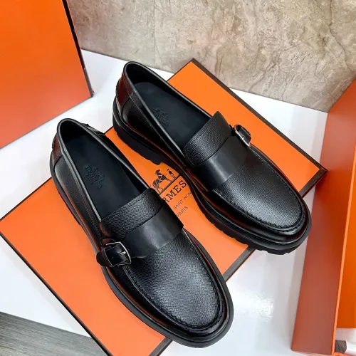 Replica Hermes Leather Shoes For Men #1471313 $150.00 USD for Wholesale