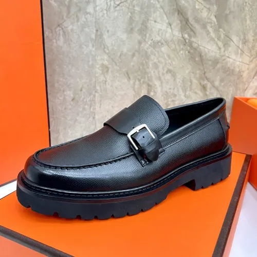 Replica Hermes Leather Shoes For Men #1471313 $150.00 USD for Wholesale