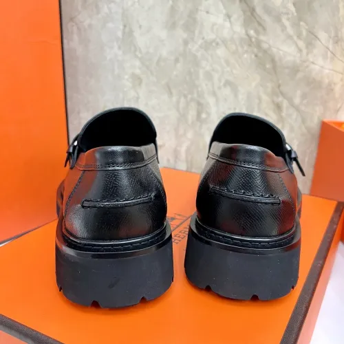 Replica Hermes Leather Shoes For Men #1471313 $150.00 USD for Wholesale