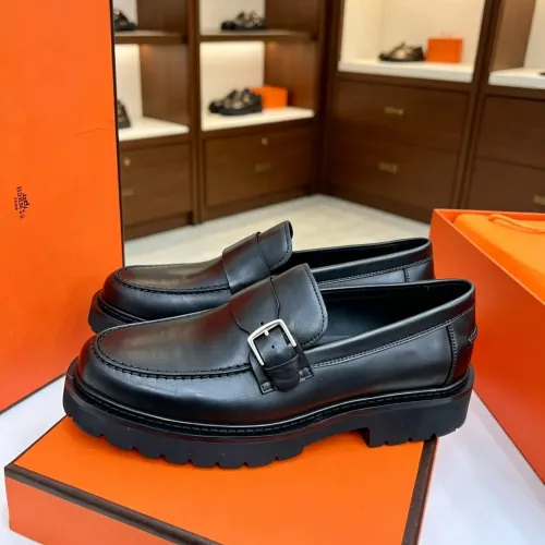 Wholesale Hermes Leather Shoes For Men #1471314 $150.00 USD, Wholesale Quality Replica Hermes Leather Shoes