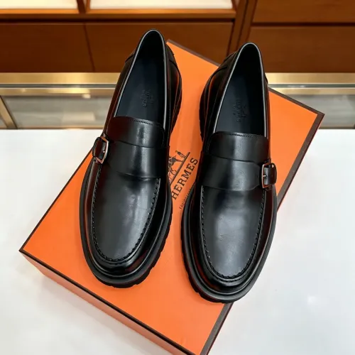 Replica Hermes Leather Shoes For Men #1471314 $150.00 USD for Wholesale