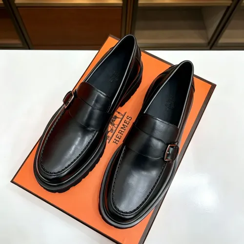 Replica Hermes Leather Shoes For Men #1471314 $150.00 USD for Wholesale