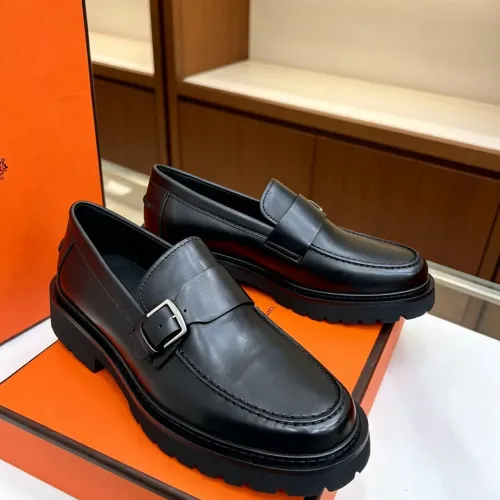 Replica Hermes Leather Shoes For Men #1471314 $150.00 USD for Wholesale