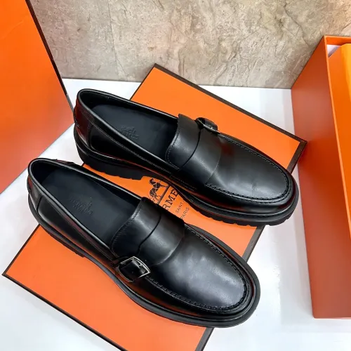 Replica Hermes Leather Shoes For Men #1471314 $150.00 USD for Wholesale