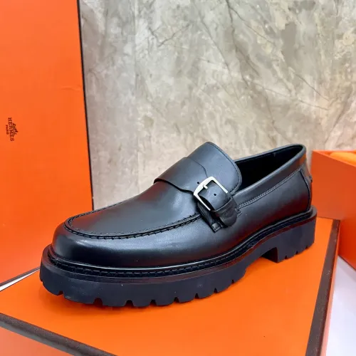 Replica Hermes Leather Shoes For Men #1471314 $150.00 USD for Wholesale