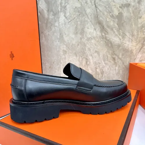 Replica Hermes Leather Shoes For Men #1471314 $150.00 USD for Wholesale