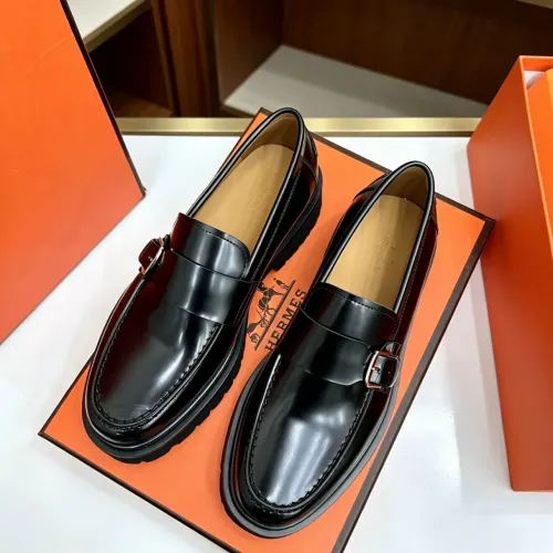 Replica Hermes Leather Shoes For Men #1471315 $150.00 USD for Wholesale
