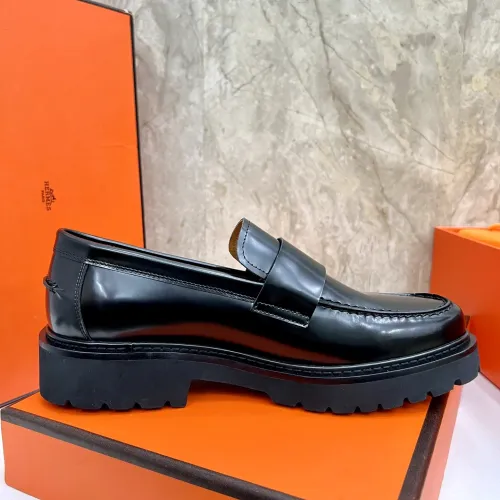 Replica Hermes Leather Shoes For Men #1471315 $150.00 USD for Wholesale