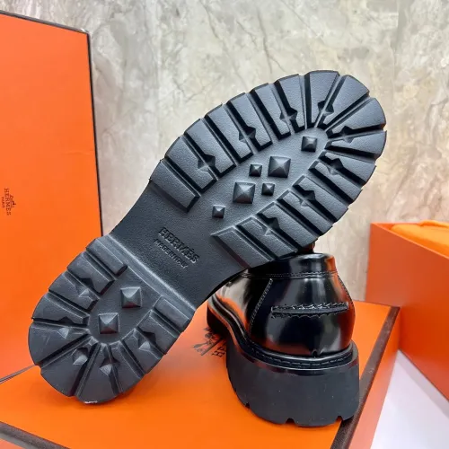 Replica Hermes Leather Shoes For Men #1471315 $150.00 USD for Wholesale