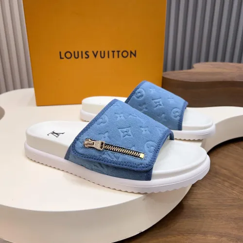 Wholesale Louis Vuitton Slippers For Men #1471353 $85.00 USD, Wholesale Quality Replica Louis Vuitton Slippers