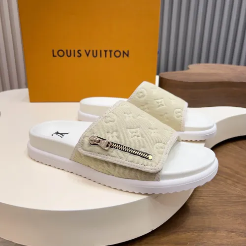 Wholesale Louis Vuitton Slippers For Men #1471354 $85.00 USD, Wholesale Quality Replica Louis Vuitton Slippers