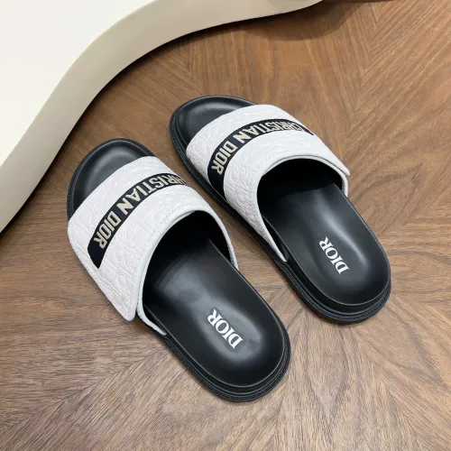 Replica Christian Dior Slippers For Men #1471357 $85.00 USD for Wholesale