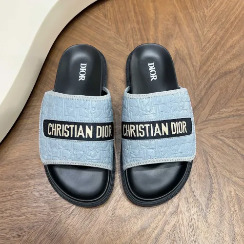 Replica Christian Dior Slippers For Men #1471358 $85.00 USD for Wholesale