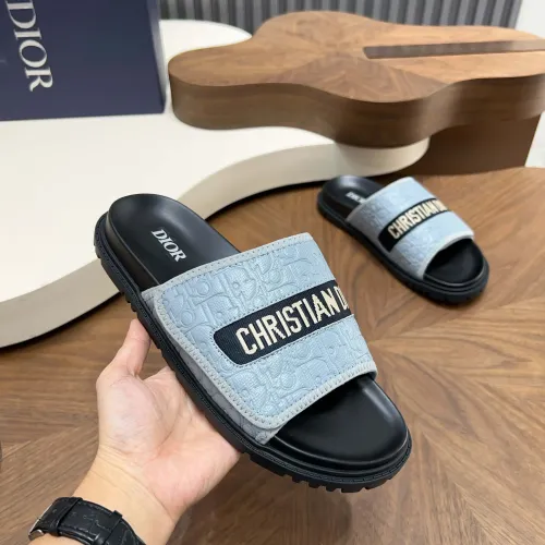 Replica Christian Dior Slippers For Men #1471358 $85.00 USD for Wholesale