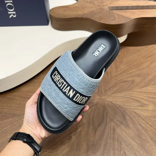 Replica Christian Dior Slippers For Men #1471358 $85.00 USD for Wholesale