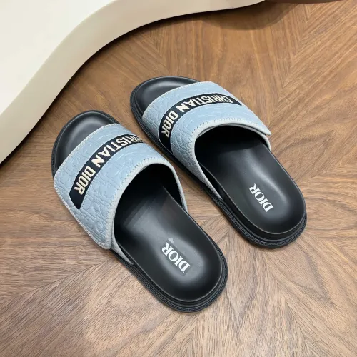 Replica Christian Dior Slippers For Men #1471358 $85.00 USD for Wholesale