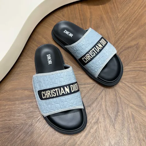 Replica Christian Dior Slippers For Men #1471358 $85.00 USD for Wholesale