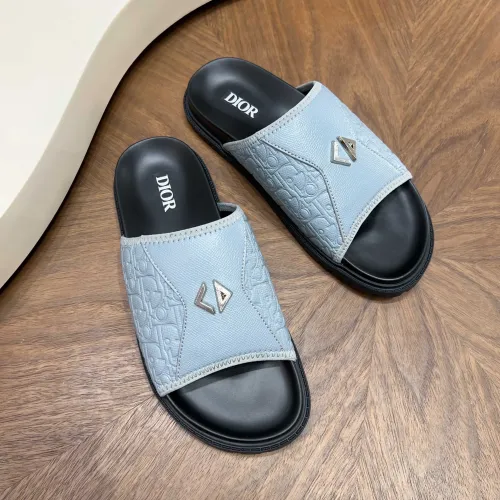 Replica Christian Dior Slippers For Men #1471361 $85.00 USD for Wholesale