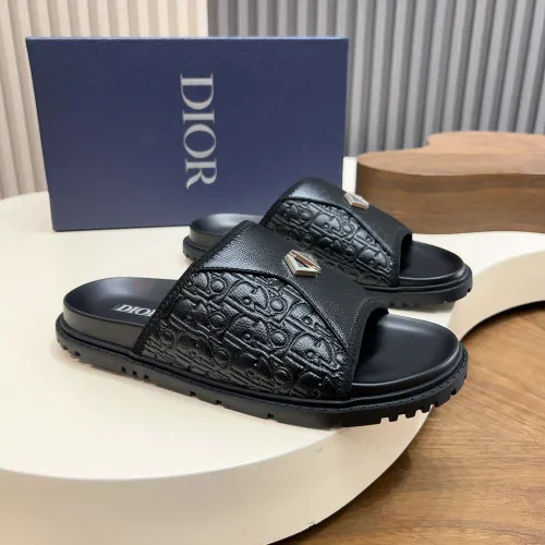 Replica Christian Dior Slippers For Men #1471362 $85.00 USD for Wholesale
