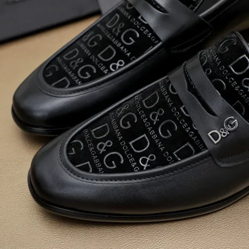 Replica Dolce & Gabbana D&G Leather Shoes For Men #1471373 $88.00 USD for Wholesale