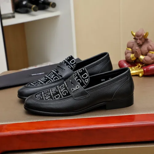 Wholesale Dolce &amp; Gabbana D&amp;G Leather Shoes For Men #1471374 $88.00 USD, Wholesale Quality Replica Dolce &amp; Gabbana D&amp;G Leather Shoes