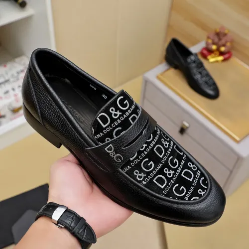 Replica Dolce & Gabbana D&G Leather Shoes For Men #1471374 $88.00 USD for Wholesale