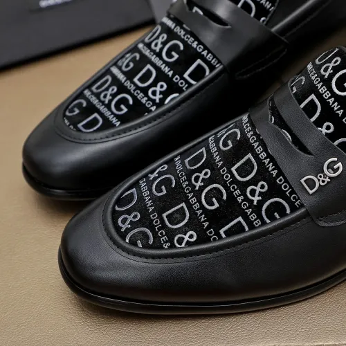 Replica Dolce & Gabbana D&G Leather Shoes For Men #1471375 $88.00 USD for Wholesale
