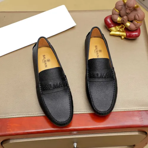 Wholesale Balmain Leather Shoes For Men #1471376 $76.00 USD, Wholesale Quality Replica Balmain Leather Shoes
