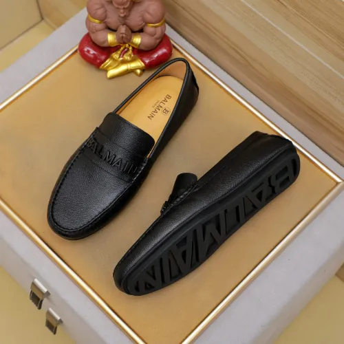 Replica Balmain Leather Shoes For Men #1471376 $76.00 USD for Wholesale
