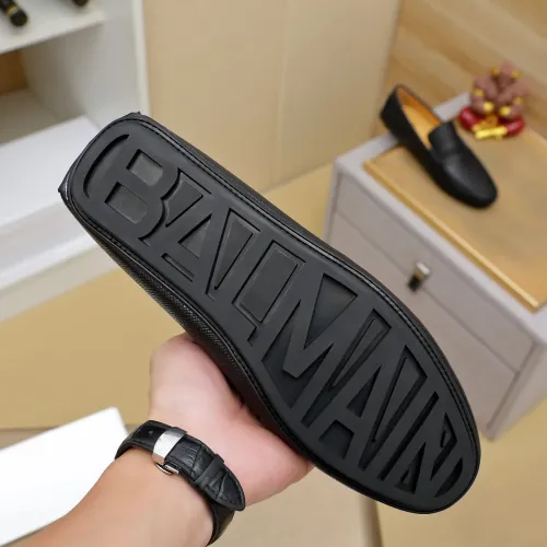 Replica Balmain Leather Shoes For Men #1471376 $76.00 USD for Wholesale