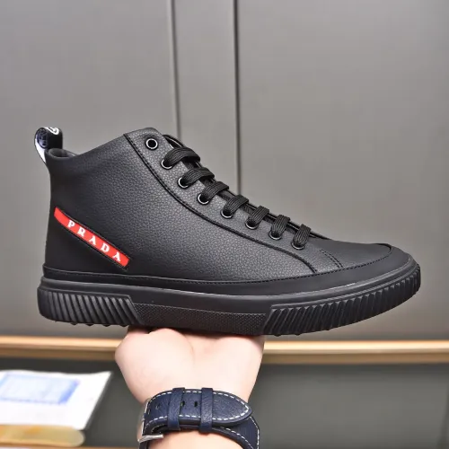 Replica Prada High Top Shoes For Men #1471486 $85.00 USD for Wholesale