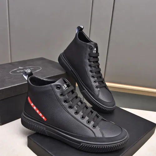 Replica Prada High Top Shoes For Men #1471486 $85.00 USD for Wholesale