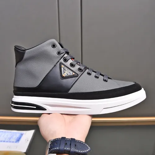 Replica Prada High Top Shoes For Men #1471488 $85.00 USD for Wholesale