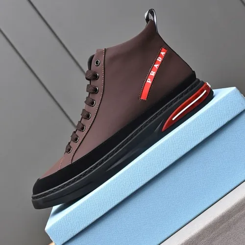 Replica Prada High Top Shoes For Men #1471491 $85.00 USD for Wholesale