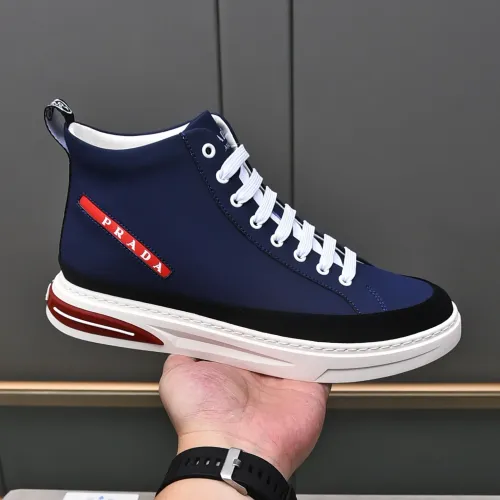 Replica Prada High Top Shoes For Men #1471492 $85.00 USD for Wholesale