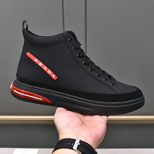 Replica Prada High Top Shoes For Men #1471493 $85.00 USD for Wholesale