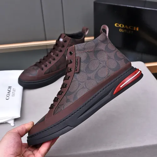 Replica Coach High Tops Shoes For Men #1471565 $85.00 USD for Wholesale