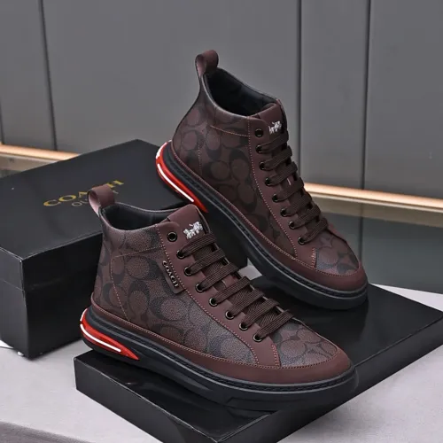 Replica Coach High Tops Shoes For Men #1471565 $85.00 USD for Wholesale