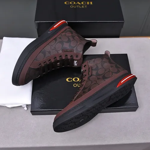 Replica Coach High Tops Shoes For Men #1471565 $85.00 USD for Wholesale