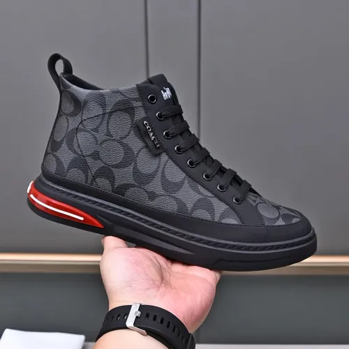 Replica Coach High Tops Shoes For Men #1471566 $85.00 USD for Wholesale